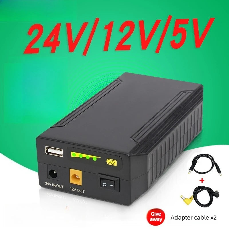 High Quality 24V 12V 5V 18200Mah/22400Mah Li-Ion Battery for Portable Outdoor UPS Router/Monitor/Cellphone/Led Lights Power Bank