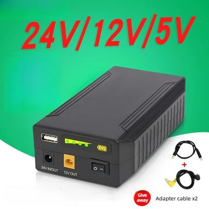 High Quality 24V 12V 5V 18200Mah/22400Mah Li-Ion Battery for Portable Outdoor UPS Router/Monitor/Cellphone/Led Lights Power Bank